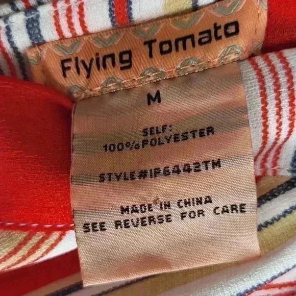 Flying Tomato Spaghetti Strap Striped Jumpsuit with Pockets Size Medium - Picture 5 of 6